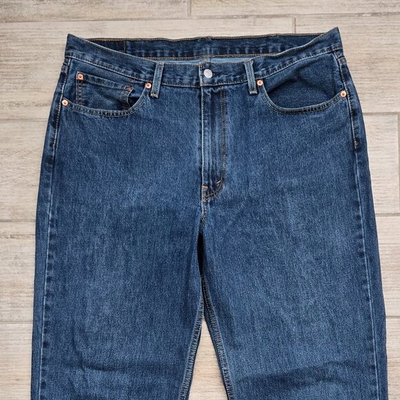 Levi's 550 Relaxed Tapered Jeans Men's Medium Wash Everyday Loose Work 38W 32L - Picture 3 of 8